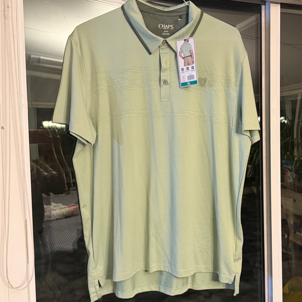 Chaps Light Green Polo Shirt